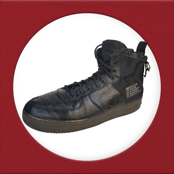 Nike Air Force 1 SF AF1 Mid SZ 15 Black Gum Special Field 917753-002 - Picture 4 of 16